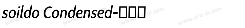 soildo Condensed字体转换
